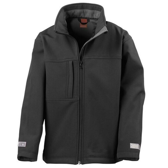 Result Childrens/Kids Classic Soft Shell Jacket / Black - Picture 1 of 2